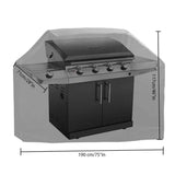 Cubierta De La Parrilla Del BBQ, FLR 74 Pulgadas Impermeabilizan Negro Peso ligero Resistentes Parrilla Del BBQ Cubiertas Para Holanda Weber, Brinkmann,Jenn Air & Char Broil
