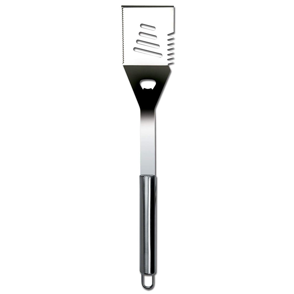 Chefs Basics HW5305 Juego de Utensilios de Cocina de 18 Piezas de Acero Inoxidable con espátula, Pinzas, Tenedores, Cepillo para Polvo y Funda de Transporte
