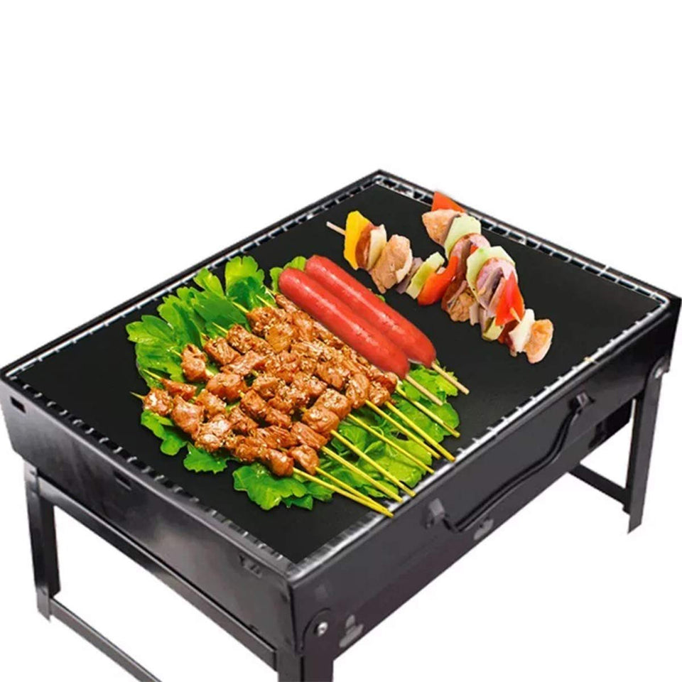 Tapete Parrilla Barbacoa, Dasnir Estera de Parrilla barbacoa para Hornear con Gas, Carbón Horno y Barbacoas Eléctricas, Seguro BBQ Grill Mat Parrilla Mat