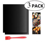 Tapete Parrilla Barbacoa, Dasnir Estera de Parrilla barbacoa para Hornear con Gas, Carbón Horno y Barbacoas Eléctricas, Seguro BBQ Grill Mat Parrilla Mat
