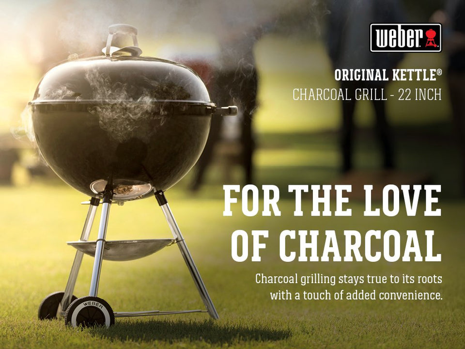 Weber 741001 Original Kettle Parrilla de carbón de 22 Pulgadas
