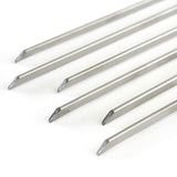 Norpro pinchos de acero inoxidable, juego de 6, Plateado, 14 pulgadas, 1