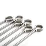Norpro pinchos de acero inoxidable, juego de 6, Plateado, 14 pulgadas, 1