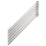 Norpro pinchos de acero inoxidable, juego de 6, Plateado, 14 pulgadas, 1