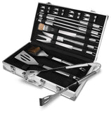 18 piezas BBQ Tool Set – Heavy Duty – Acero inoxidable – Incluye Funda de almacenamiento – por Utopia Home